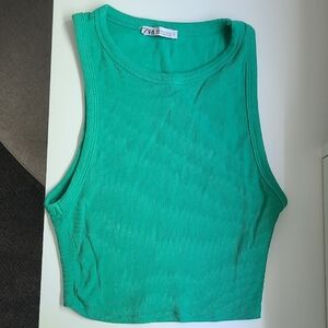 Zara Vibrant Green Muscle Tee